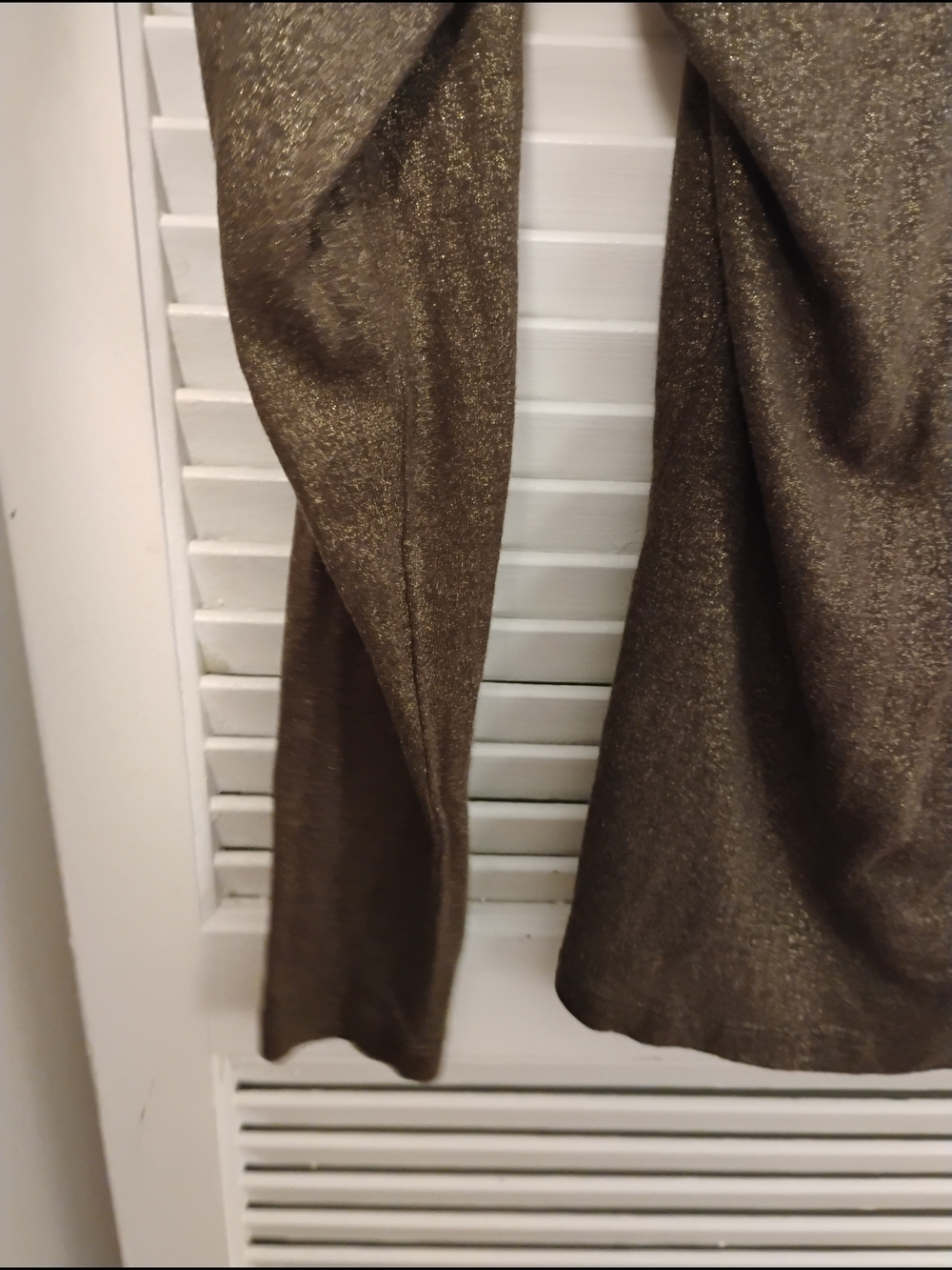 Michael Kors Metallic Brown Knit Top with Gold Lurex - Picture 4 of 7